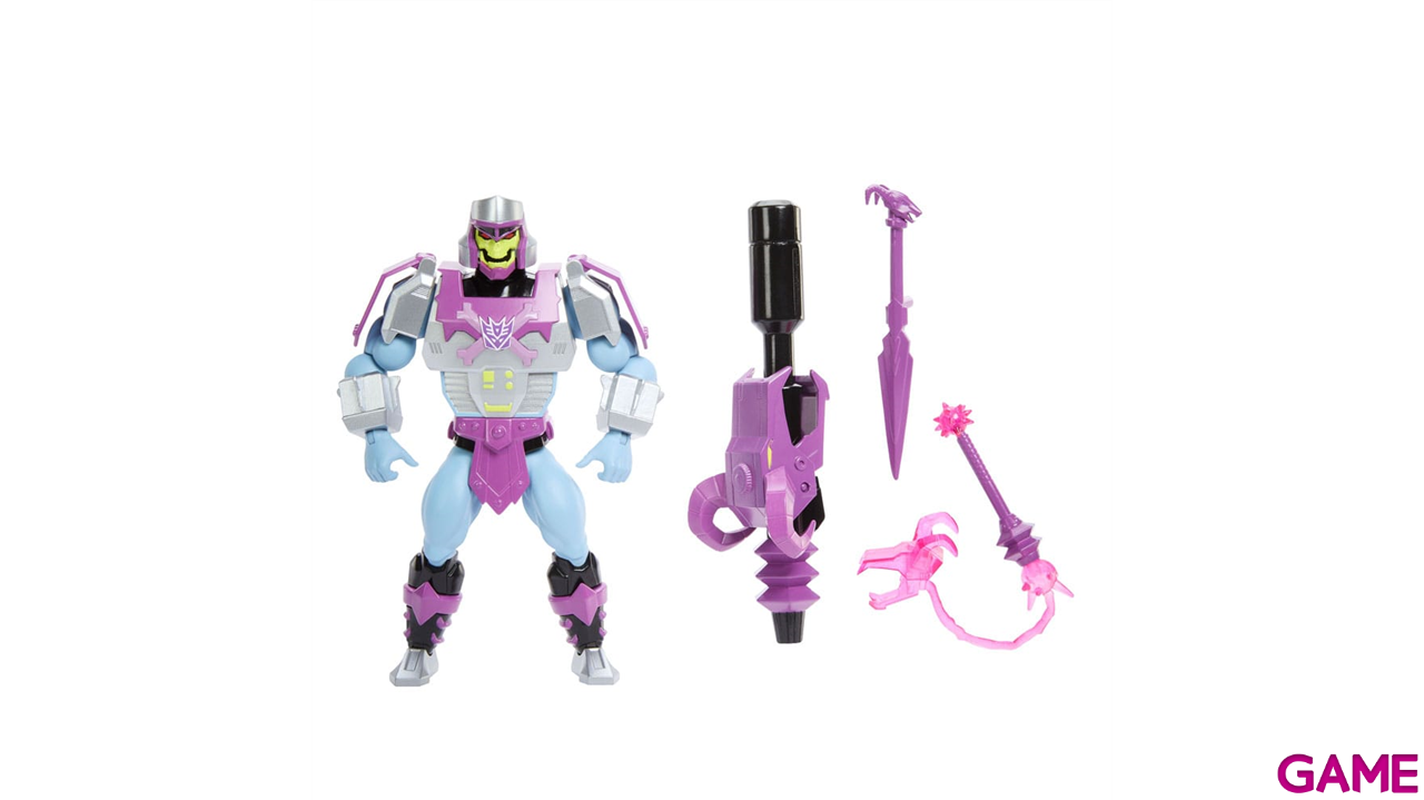 Figura Masters of the Universe x Transformers Megatron Armor Skeletor de 14 cm-0