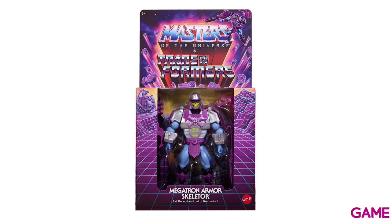 Figura Masters of the Universe x Transformers Megatron Armor Skeletor de 14 cm-1