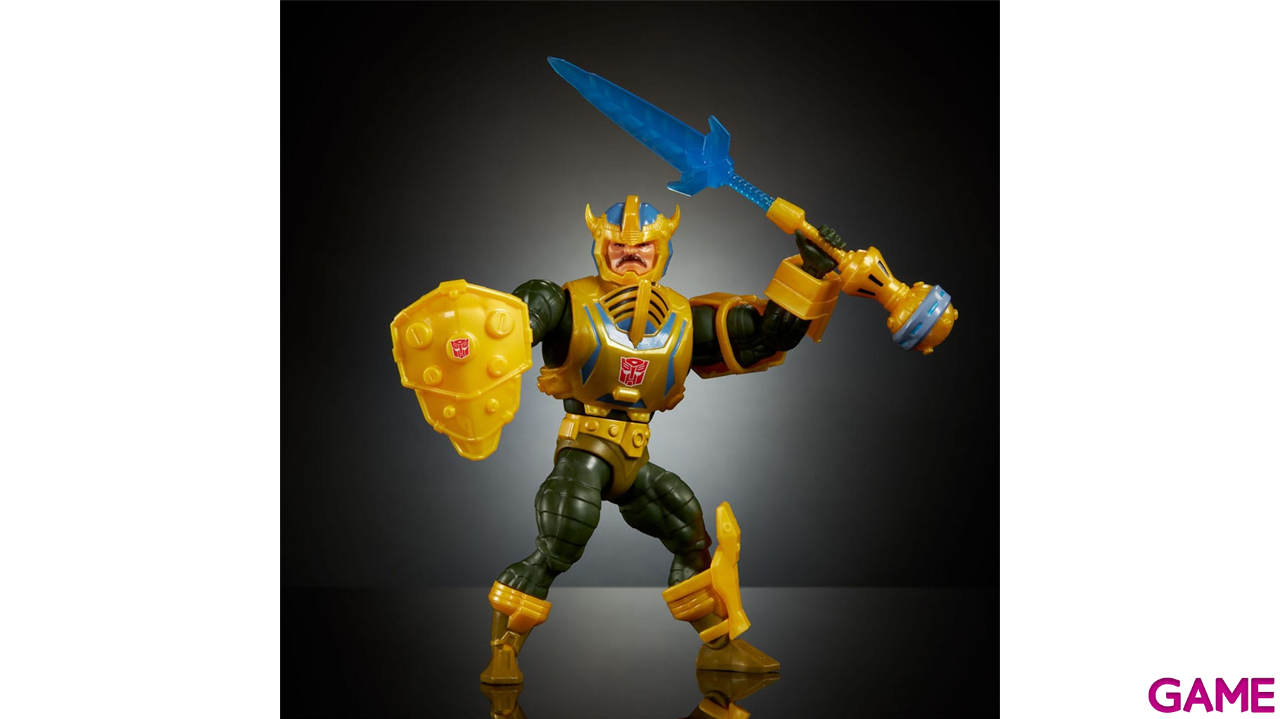 Figura Masters of the Universe x Transformers Bumblebee Armor Man-At-Arms de 14 cm-2