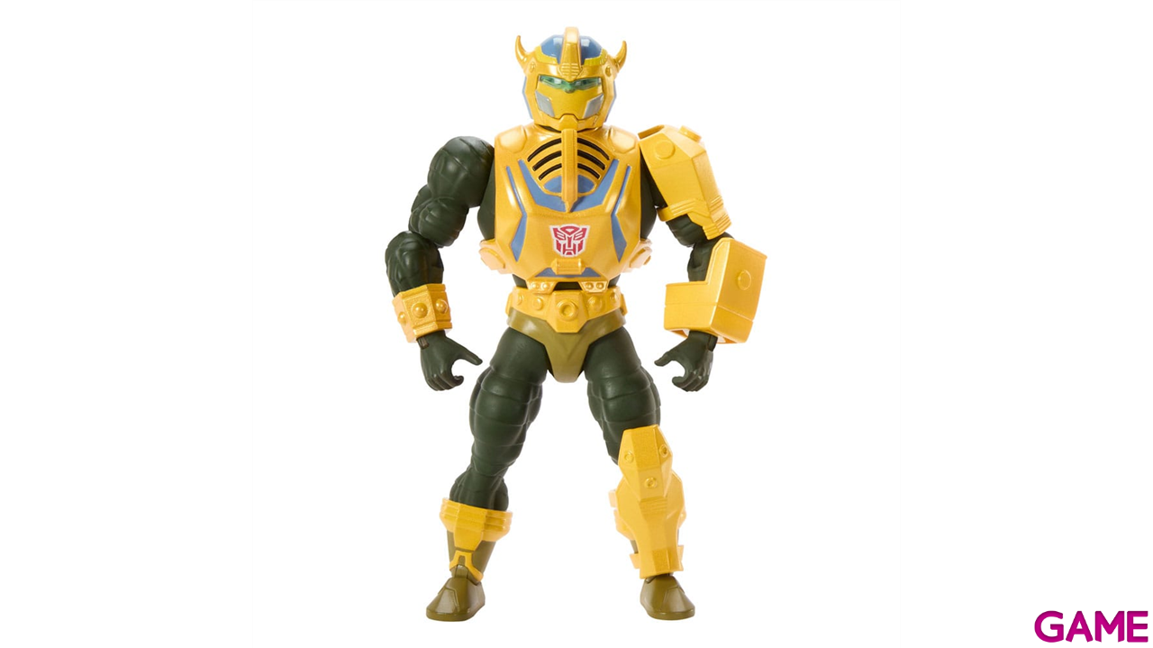 Figura Masters of the Universe x Transformers Bumblebee Armor Man-At-Arms de 14 cm-4