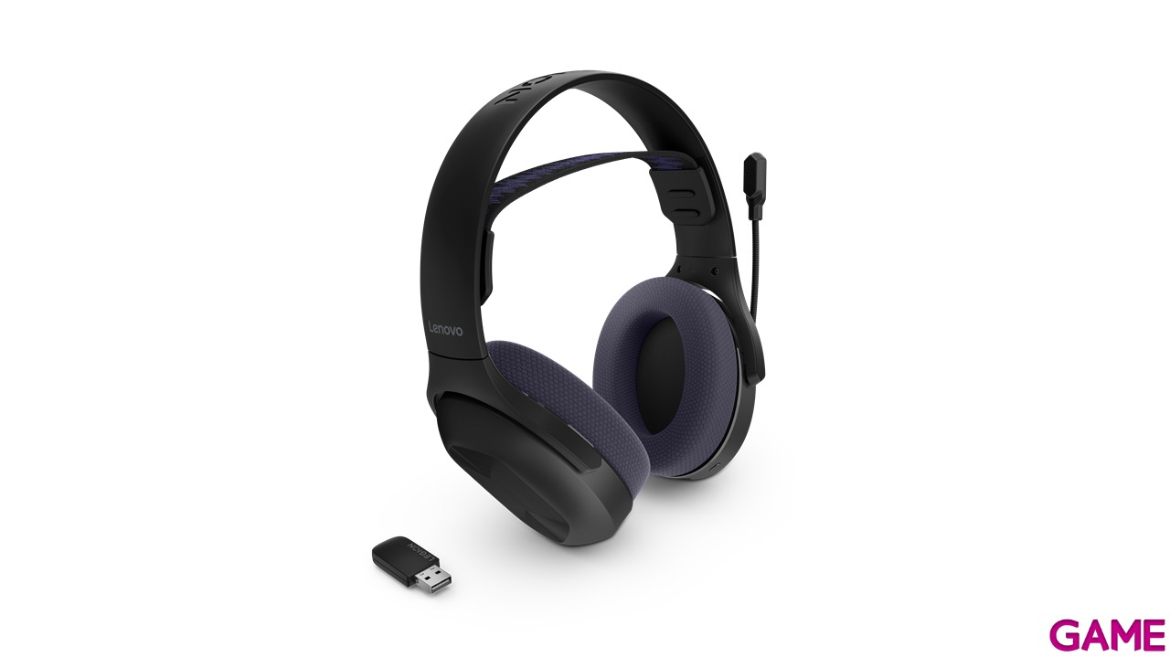 Lenovo H410 Wireless Bluetooth Negro PC - PS5 - PS4 - Switch - Movil - Auriculares Gaming-5
