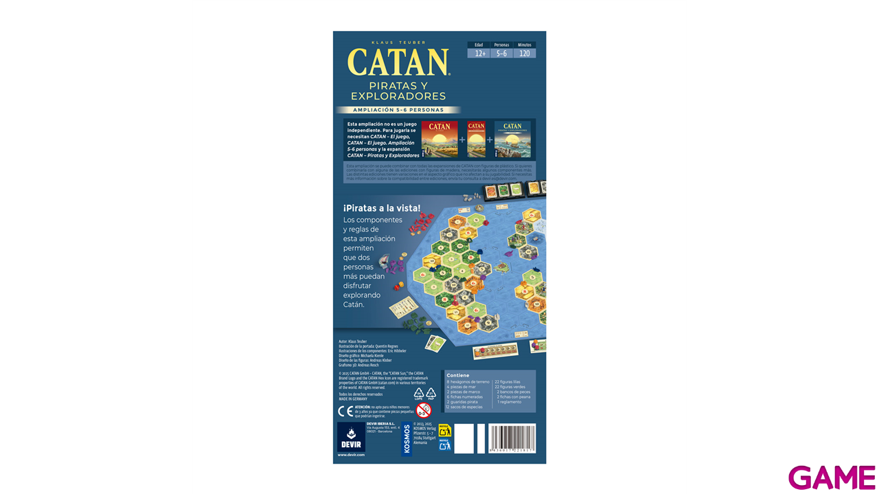 Catan: Piratas y Exploradores Expansion 5-6 Jugadores-1