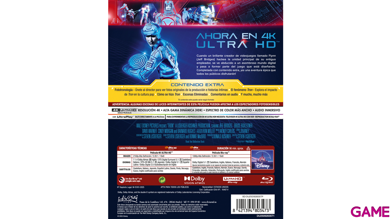 Tron 4K + BD-1