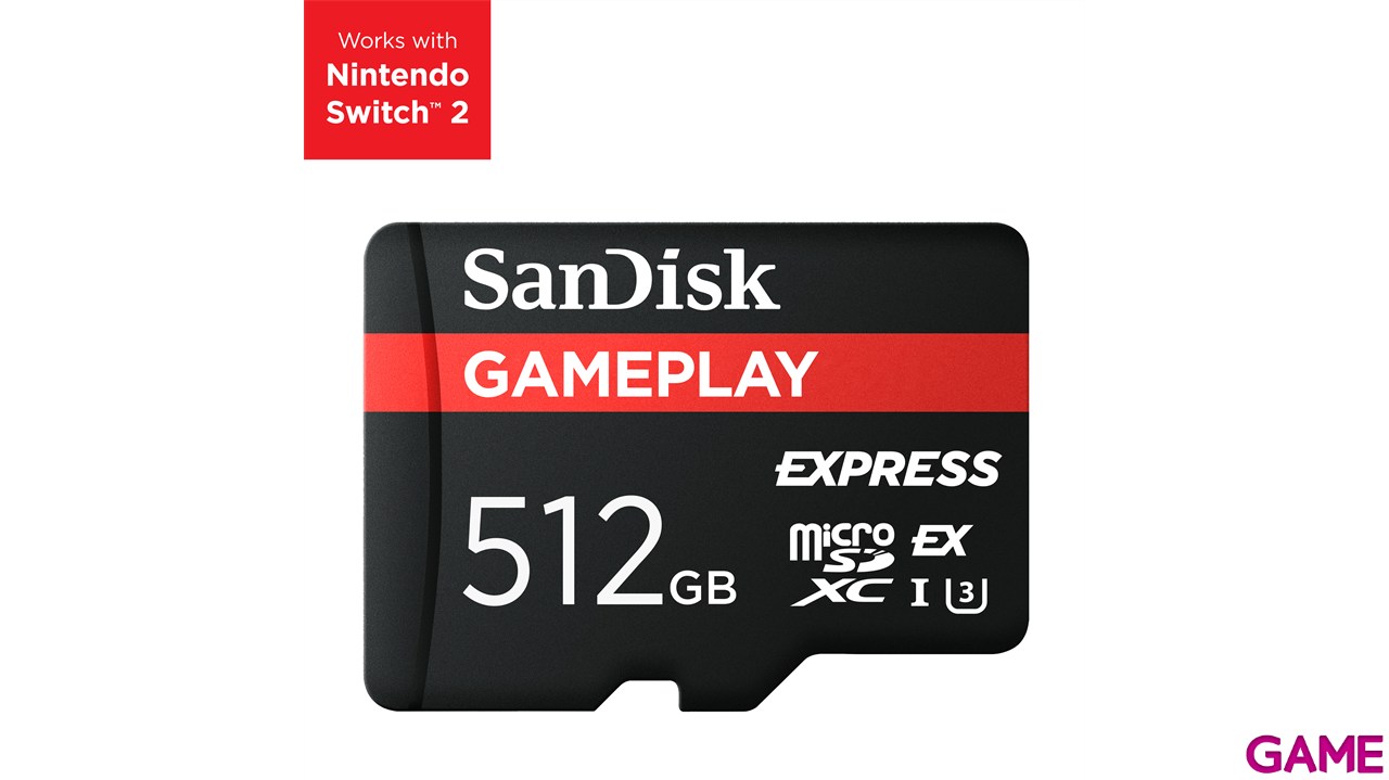 Sandisk GamePlay MicroSD Express 512GB - Tarjeta Memoria-2