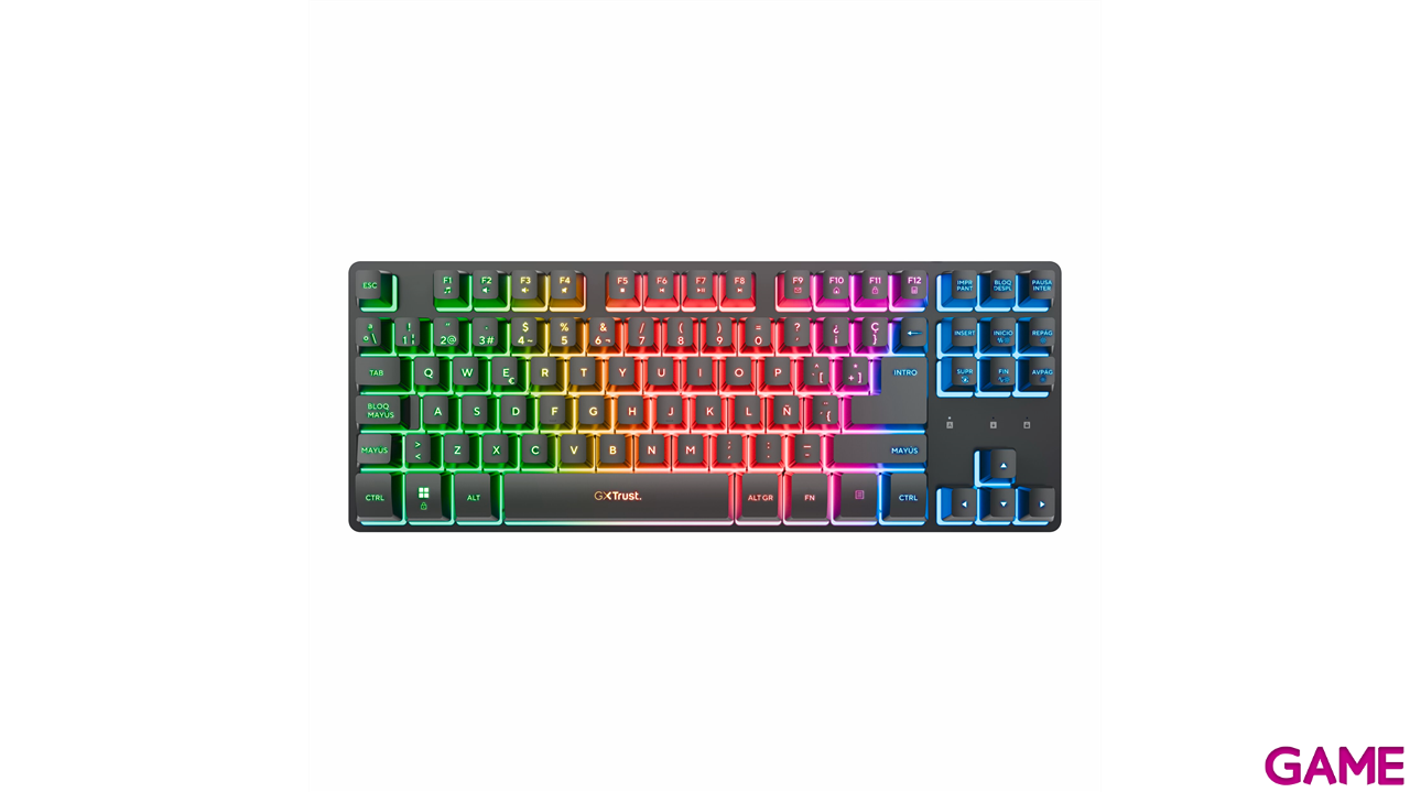 Trust GXT832 Thado Wireless Negro Teclado TKL + Raton 2in1 - Pack Perifericos-4