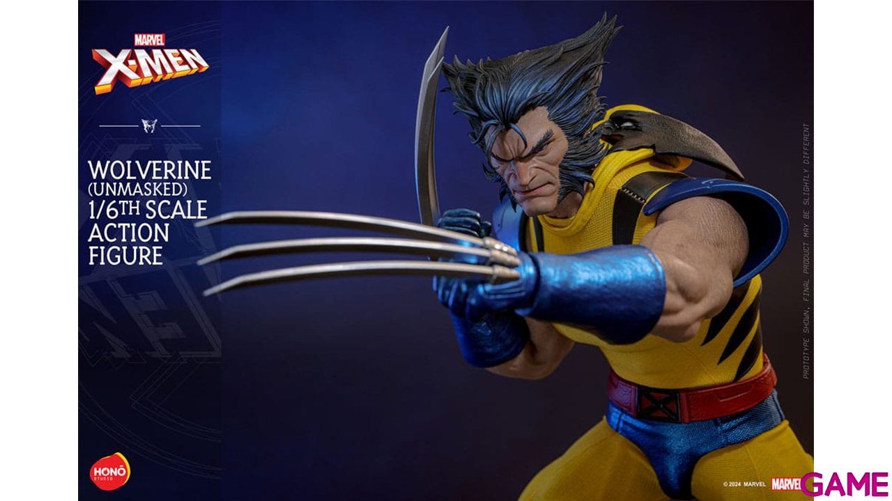 Figura Marvel X-Men Action Figure 1/6 Wolverine (Unmasked) de 28 cm-1
