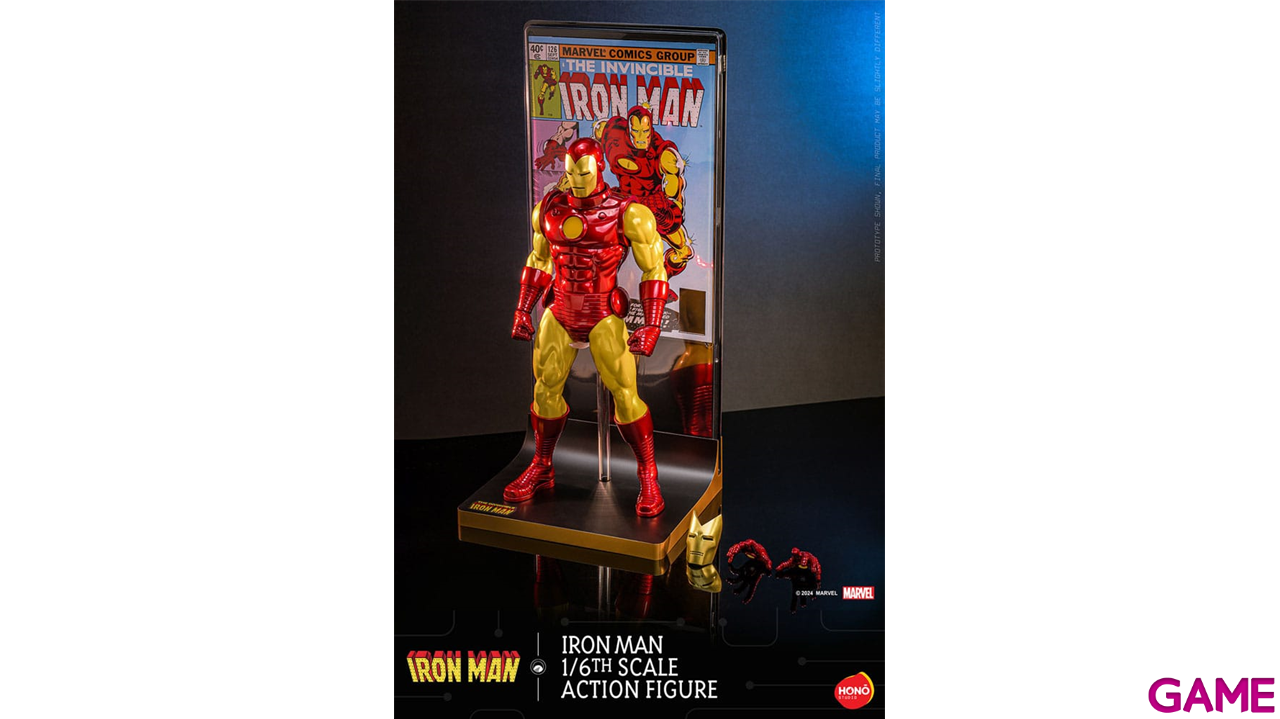 Figura Marvel Action Figure 1/6 Iron Man de 32 cm-0