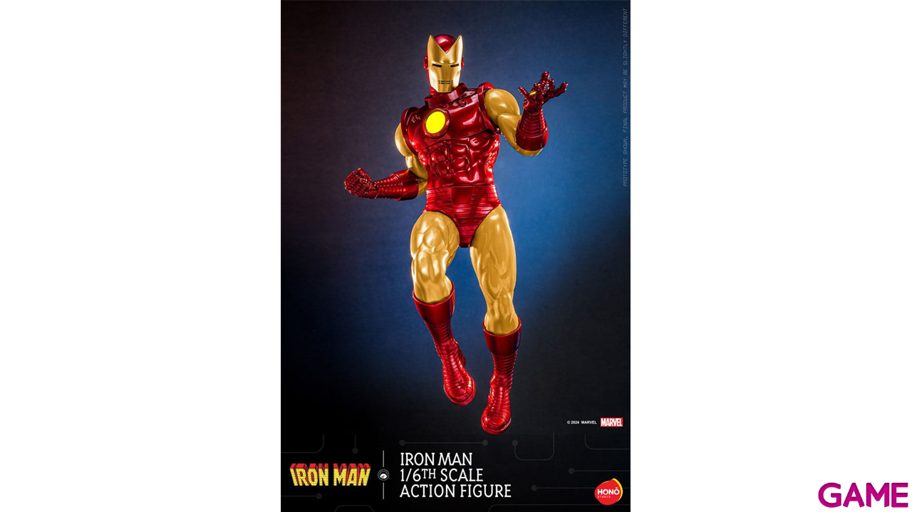 Figura Marvel Action Figure 1/6 Iron Man de 32 cm-1