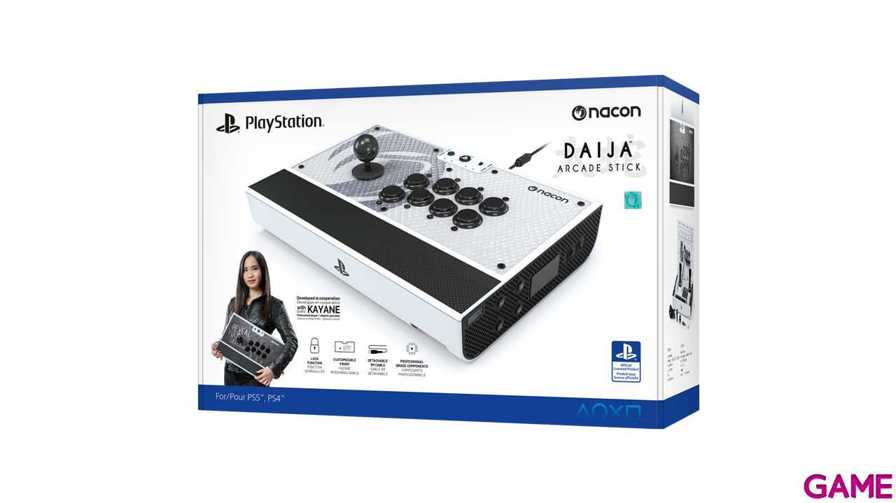 Arcade Stick Nacon DAIJA Blanco-3