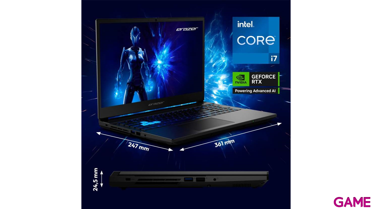 Medion Deputy 15 P1 MD62762 i7-13620H - RTX 5060 - 16GB - 1TB SSD - 15,6´´ - W11 - Ordenador Portatil Gaming-2