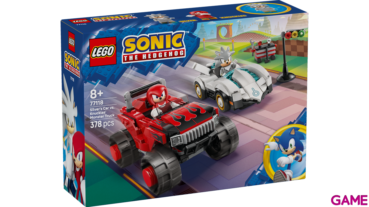 LEGO Sonic Coche de Silver Vs. Monster Truck de Knuckles 77118-2
