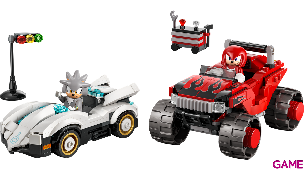 LEGO Sonic Coche de Silver Vs. Monster Truck de Knuckles 77118-3