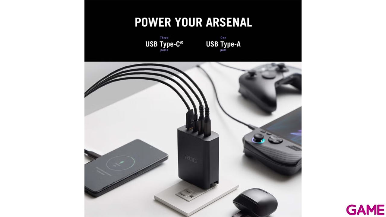 ASUS ROG Charger AC140-01 140W - Adaptador Corriente-2