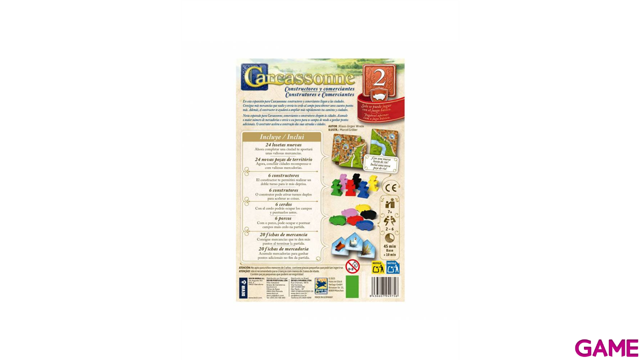 Carcassonne Expansion Constructores y Comerciantes-0