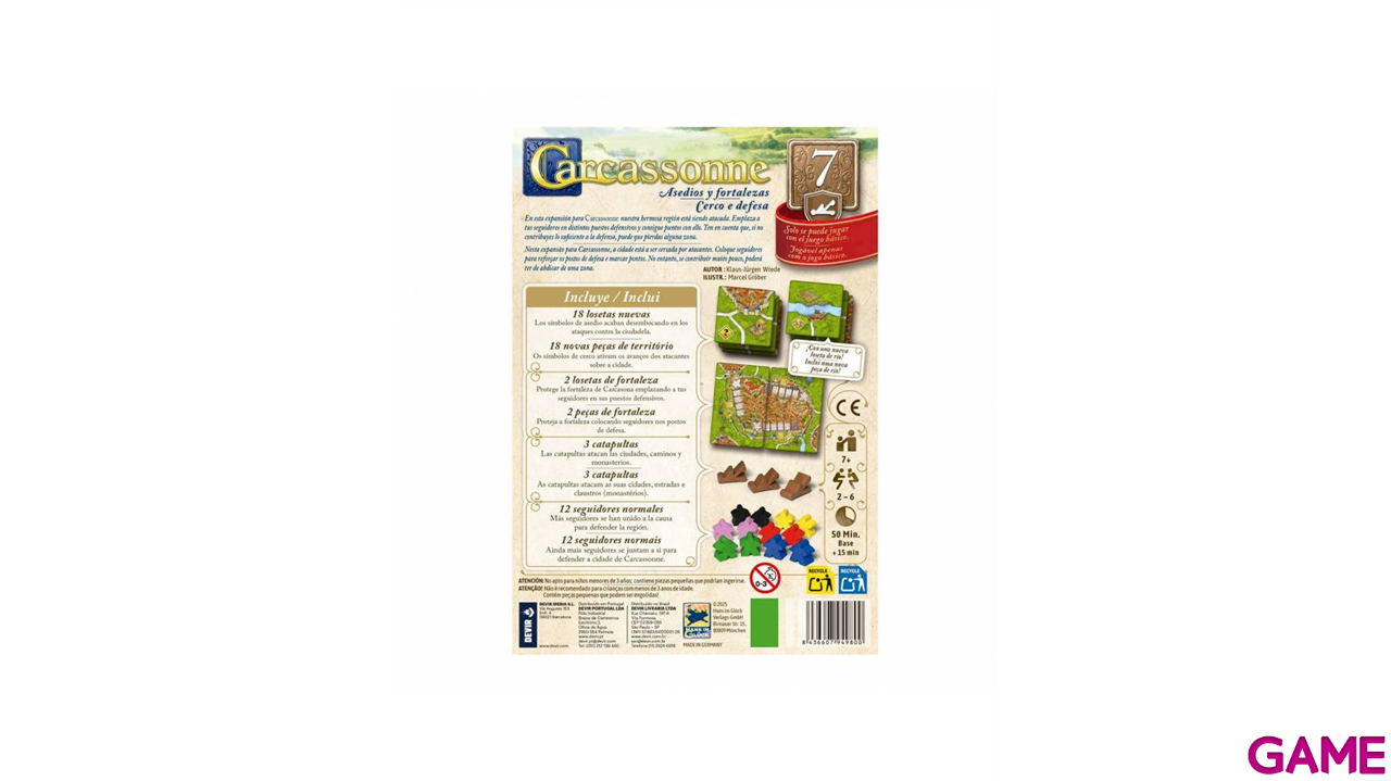 Carcassonne Expansion Asedio y Fortificaciones-0