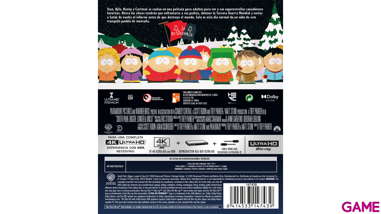 South Park Mas Grande, Mas Largo y Sin Cortes 4K-0
