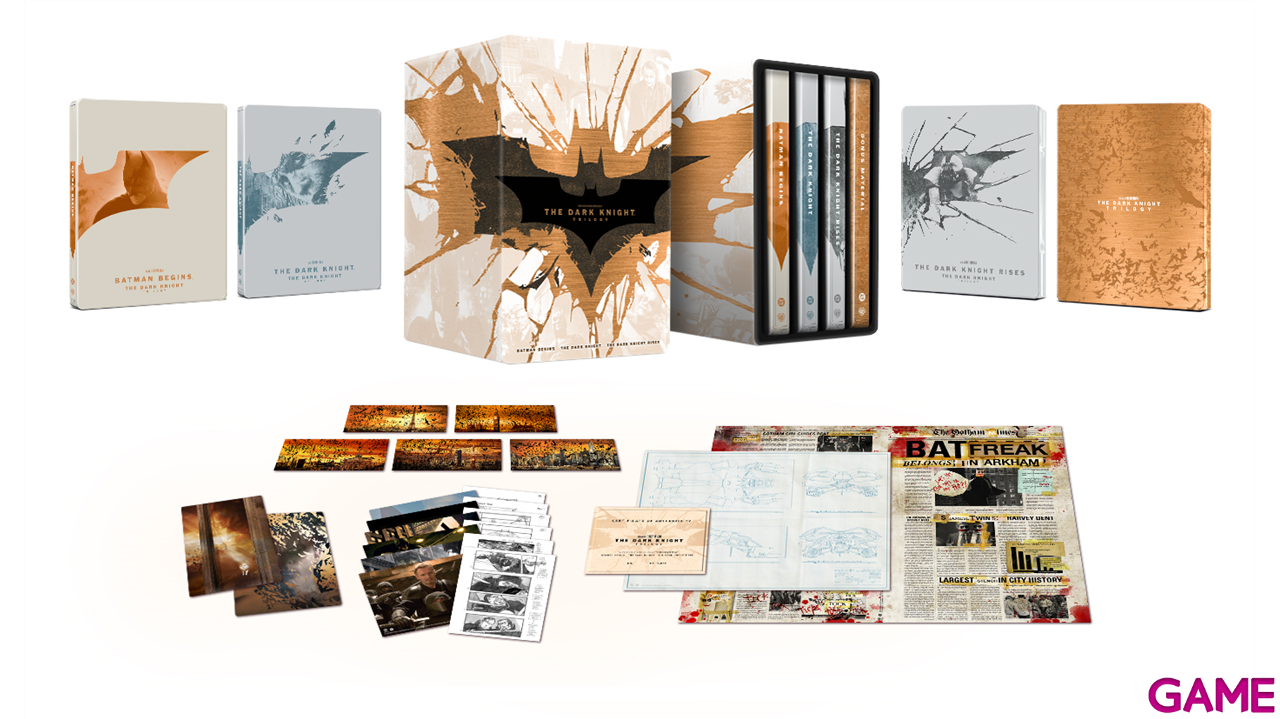 El Caballero Oscuro Trilogía 4K + BD Edición Steelbook-1