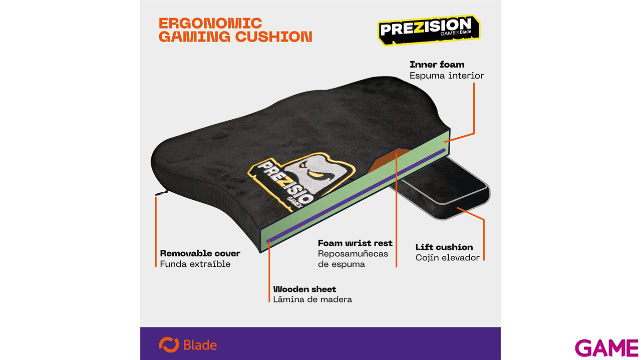 Prezision Ergonomic Gaming Cushion-3