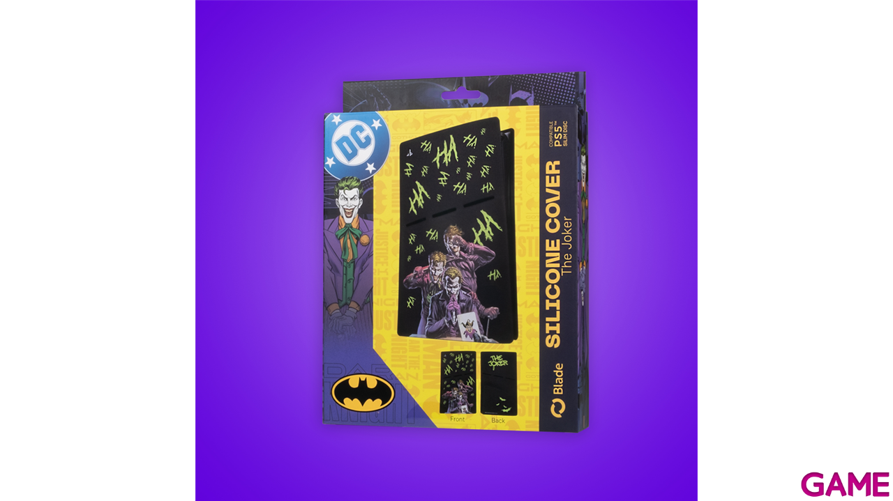 Cubierta Silicona para PS5 Slim - DC Joker-3 Cubierta Silicona para PS5 Slim - DC Joker-3