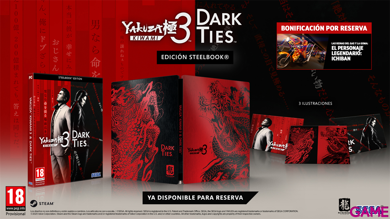Yakuza Kiwami 3 & Dark Ties Steelbook Edition - CIAB-5