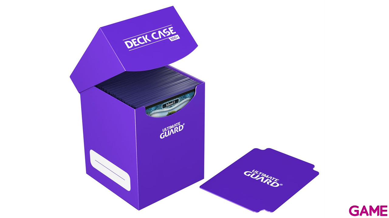 Caja de almacenaje para 100 cartas Ultimate Guard Deck Case de color morado-1