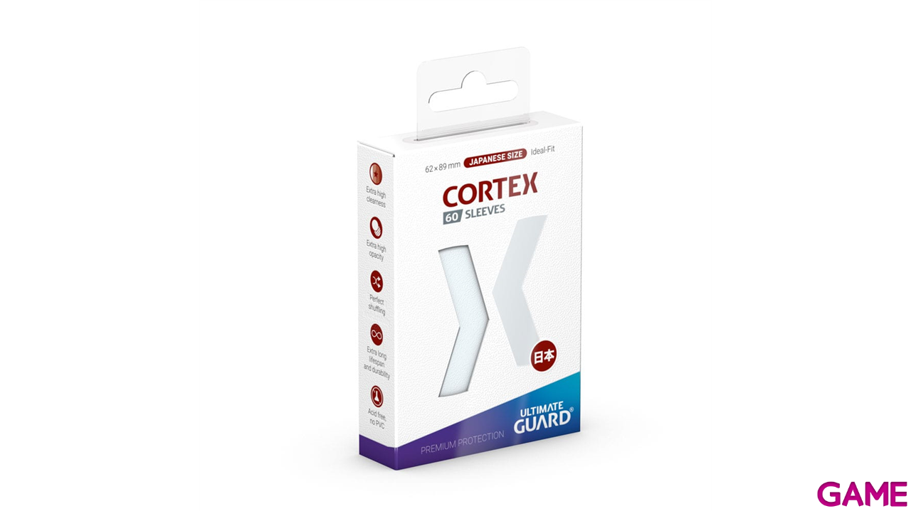 Fundas para cartas Cortex Tamaño cartas Japonesas de color transparente (60 uds)-0