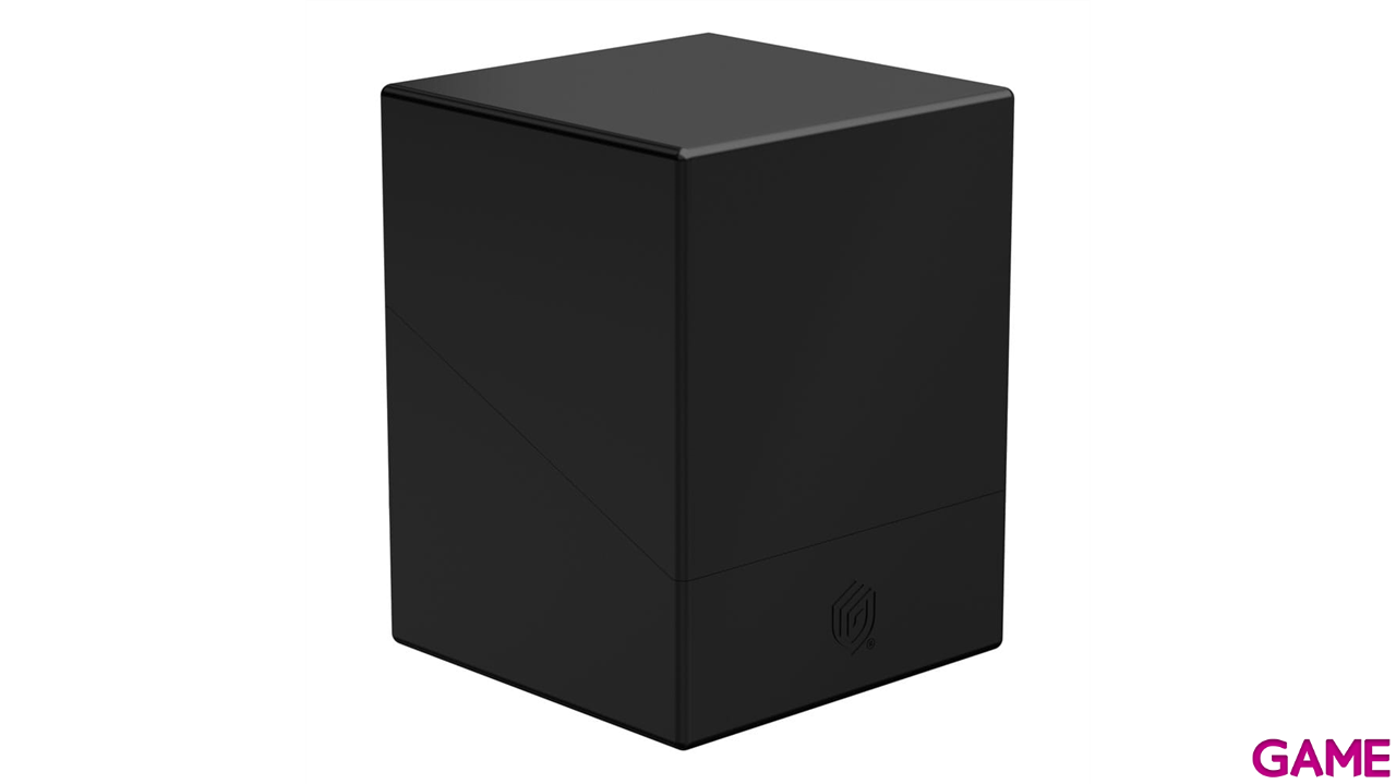 Caja de almacenaje para 100 cartas Ultimate Guard Boulder Ruby de color Solid Black-0