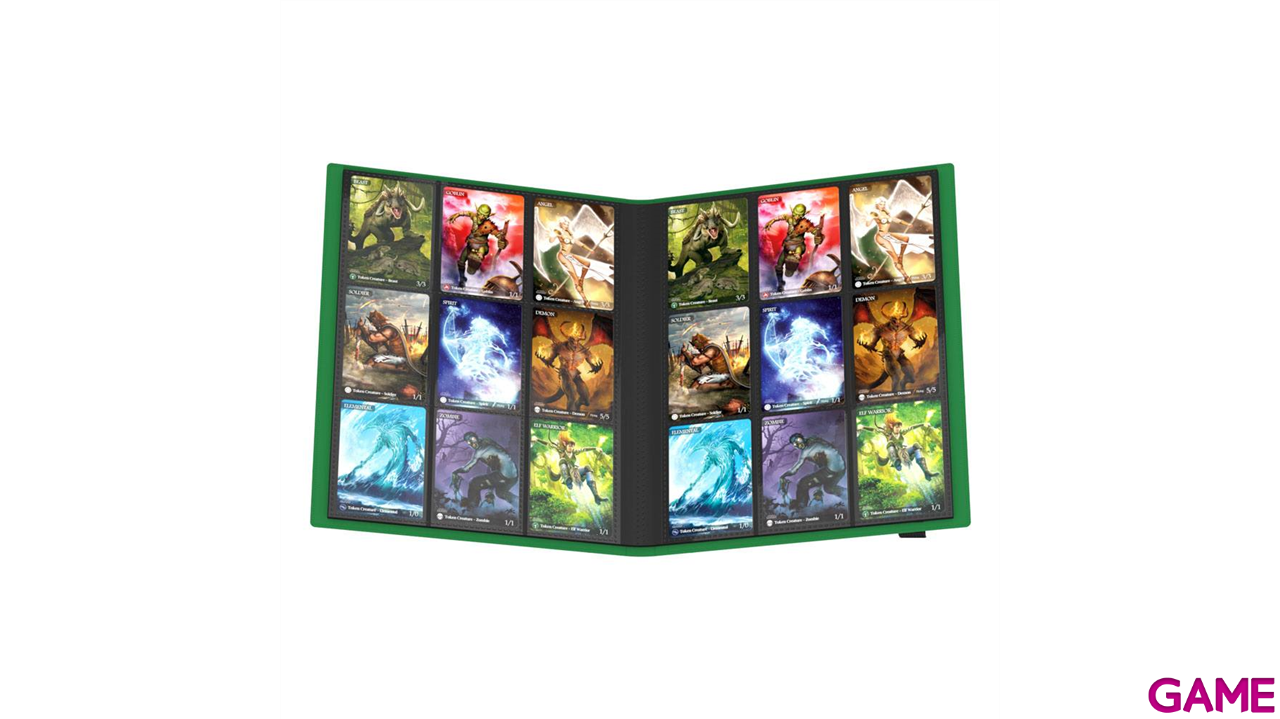 Portafolio Ultimate Guard Flexxfolio para 360 cartas de color verde-2