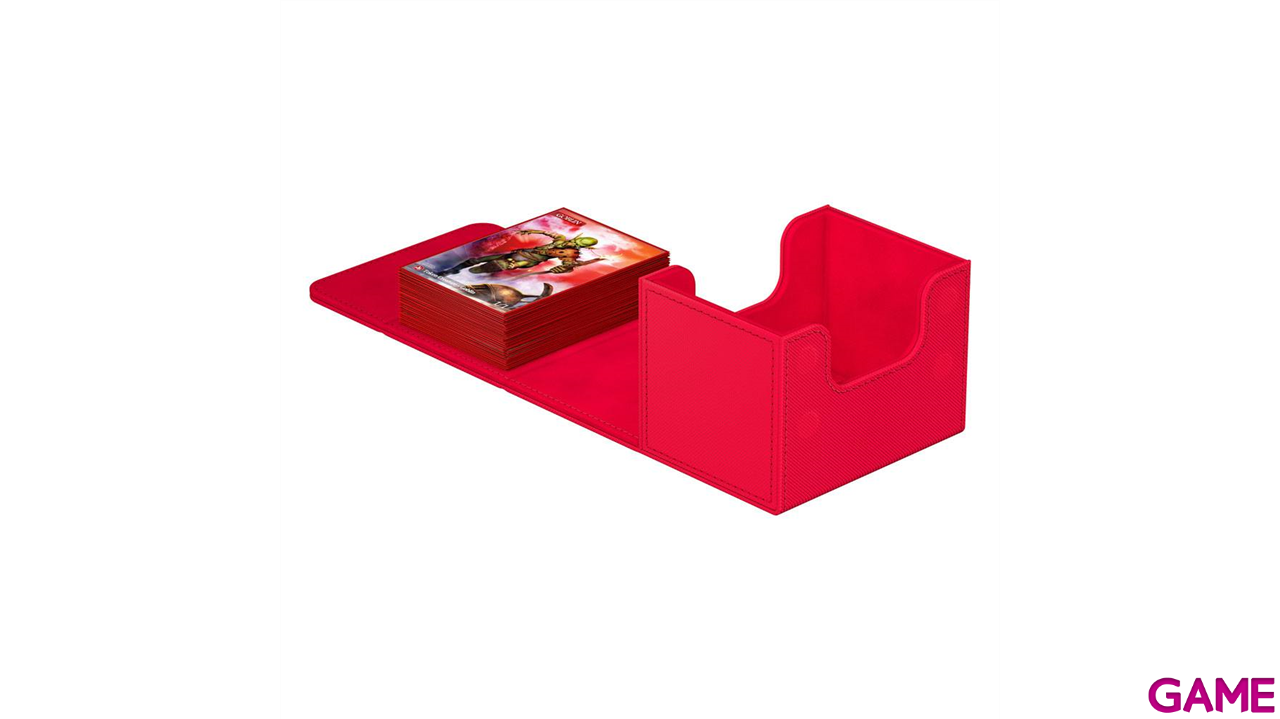 Caja de almacenaje para cartas Sidewinder 100+ Xenoskin de color rojo (100 uds)-1