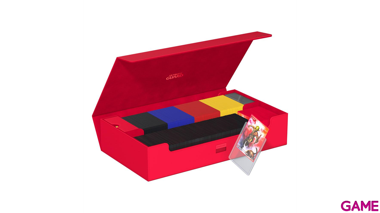 Caja de almacenaje para cartas Omnihive 1000+ Xenoskin de color Rojo (1000 uds)-2