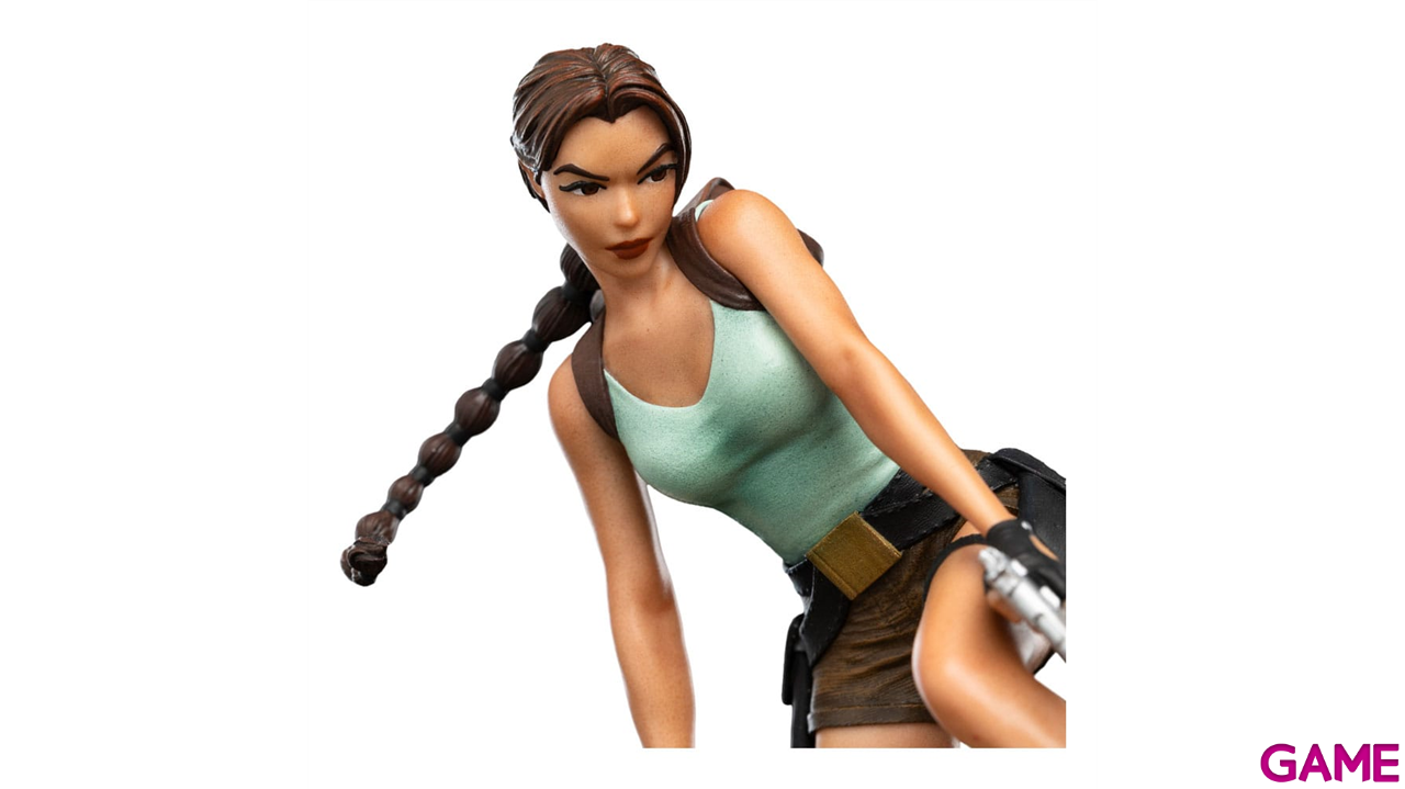 Figura de resina pintada a mano Tomb Raider de 21,5 cm-0