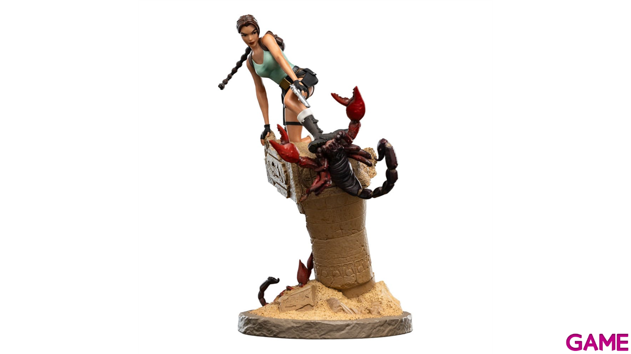 Figura de resina pintada a mano Tomb Raider de 21,5 cm-3