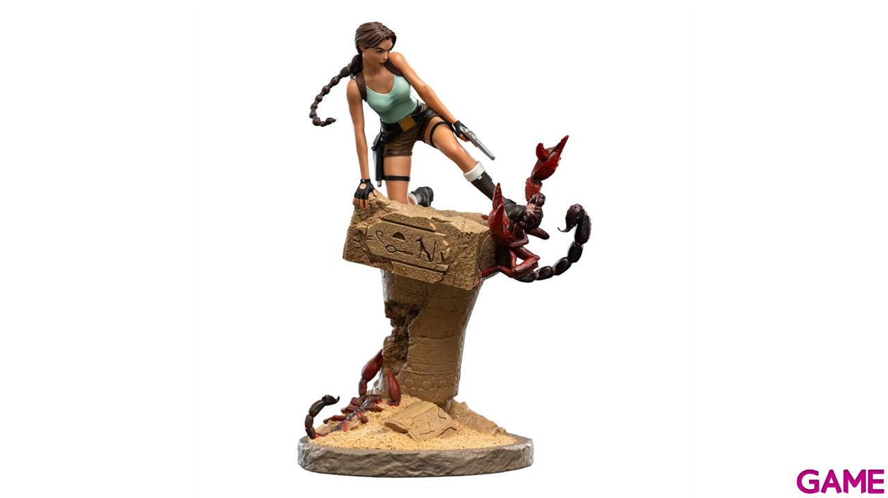 Figura de resina pintada a mano Tomb Raider de 21,5 cm-5