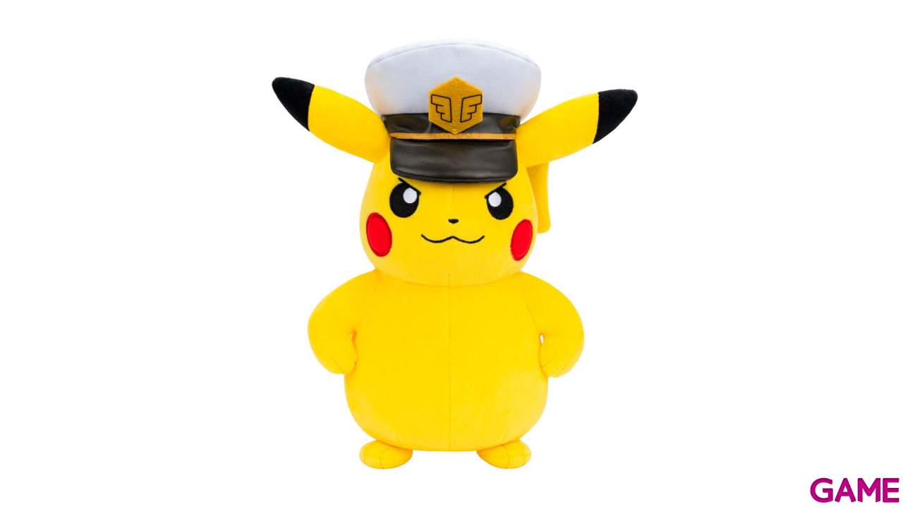 Peluche Pokemon Capitán Pikachu de 20 cm-0