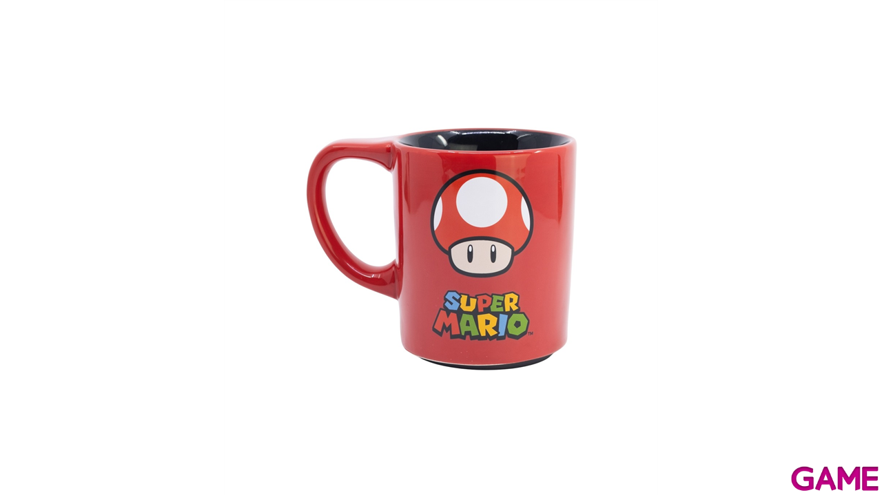 Taza de ceramica antivuelco Super Mario Power de 300 ml-1
