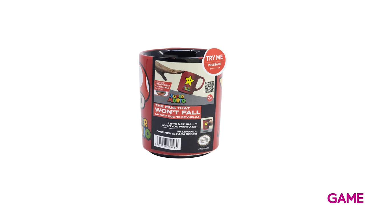 Taza de ceramica antivuelco Super Mario Power de 300 ml-3
