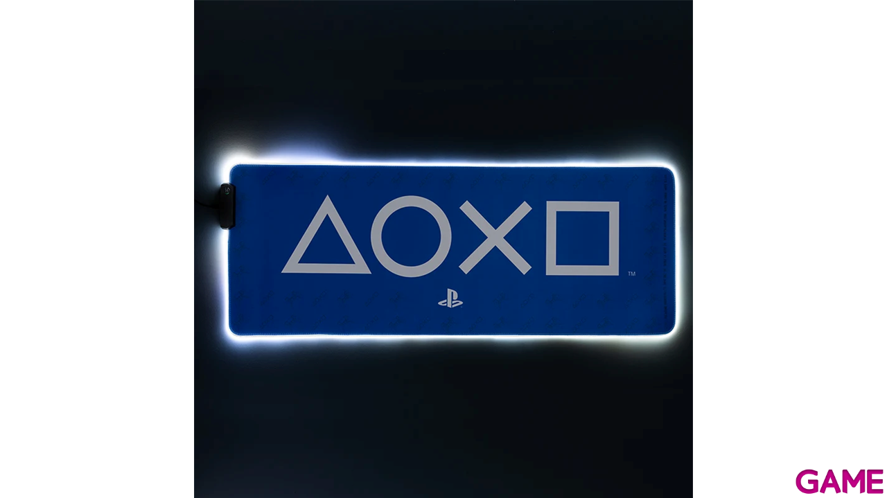 Alfombrilla XL con iluminacion Playstation 80 x 30 cm-0