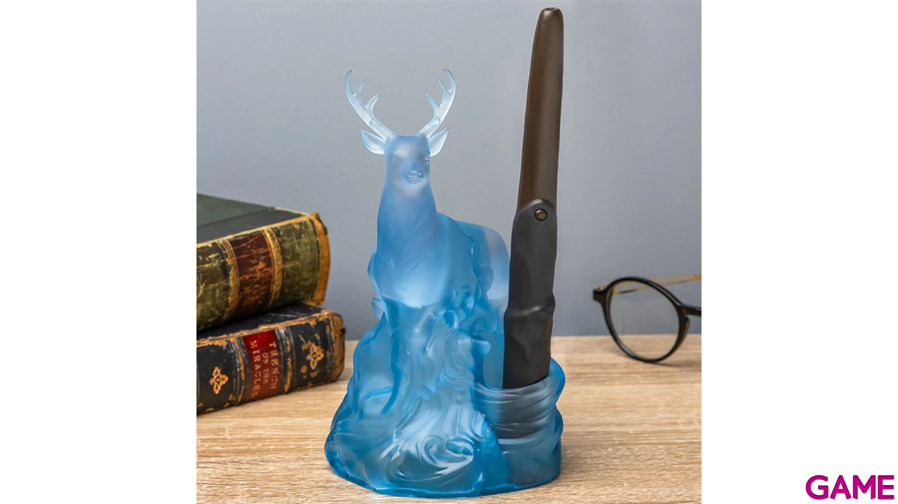 Lampara Harry Potter Patronus con varita de control remoto 20 cm-3