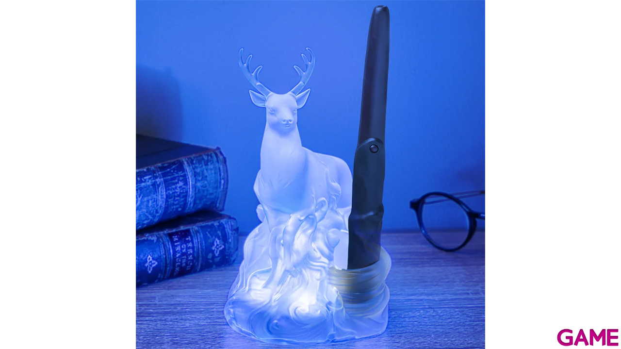 Lampara Harry Potter Patronus con varita de control remoto 20 cm-4