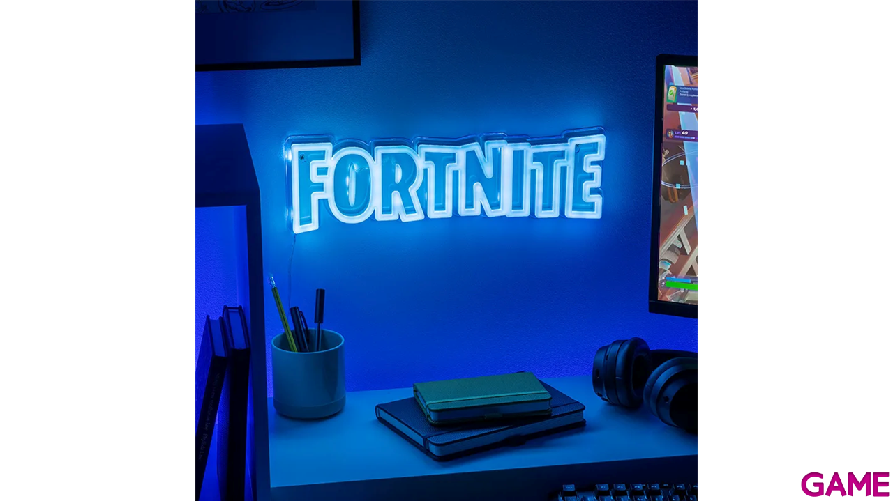 Iluminacion de pared Fortnite LED Neon de 40 cm-1