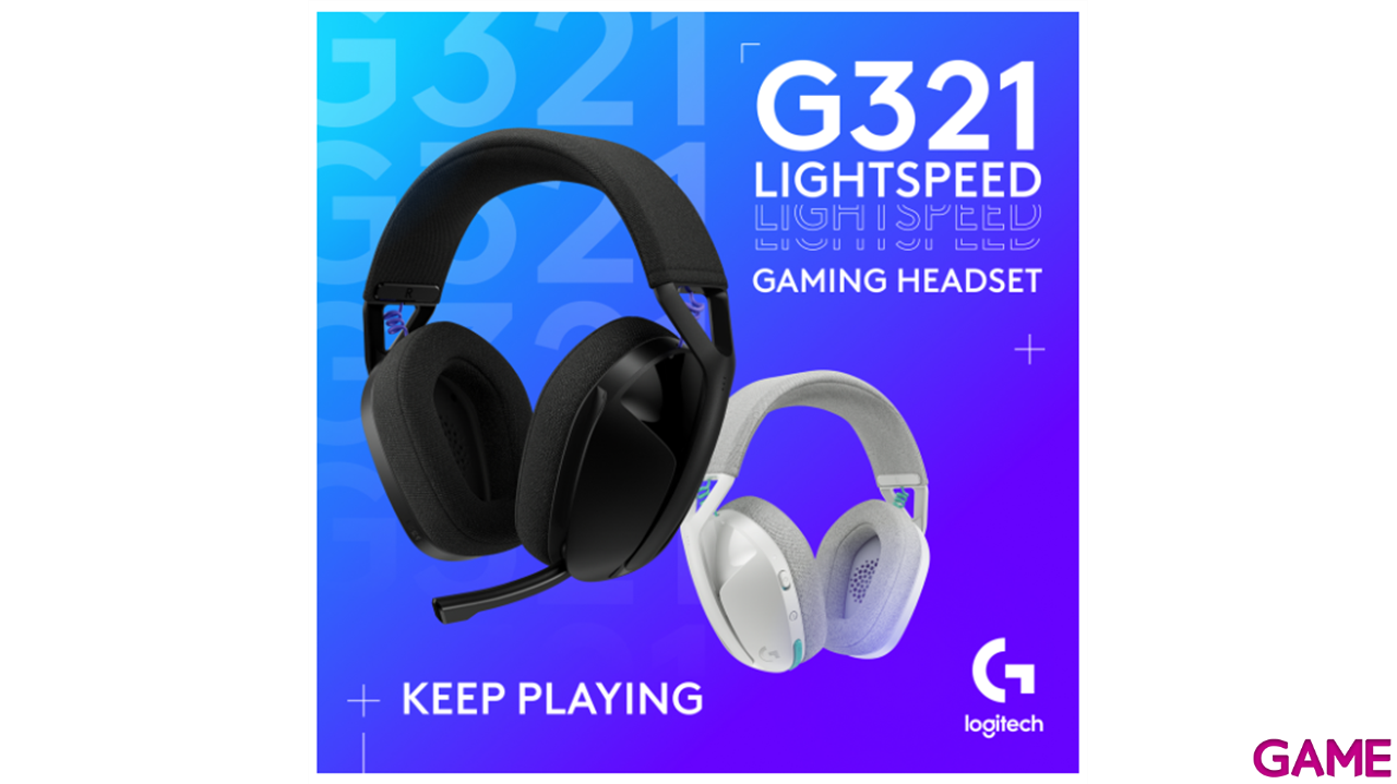 Logitech G321 Lightspeed Wireless Bluetooth Blanco PC - PS5 - PS4 - Switch - Movil - Auriculares Gaming-3