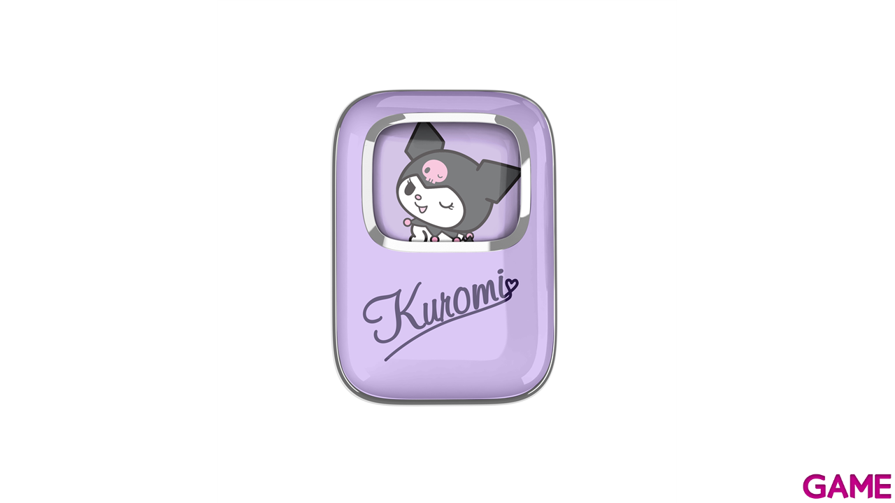 Earbuds inalambricos Bluetooth con luz y tapa deslizante Kuromi-4