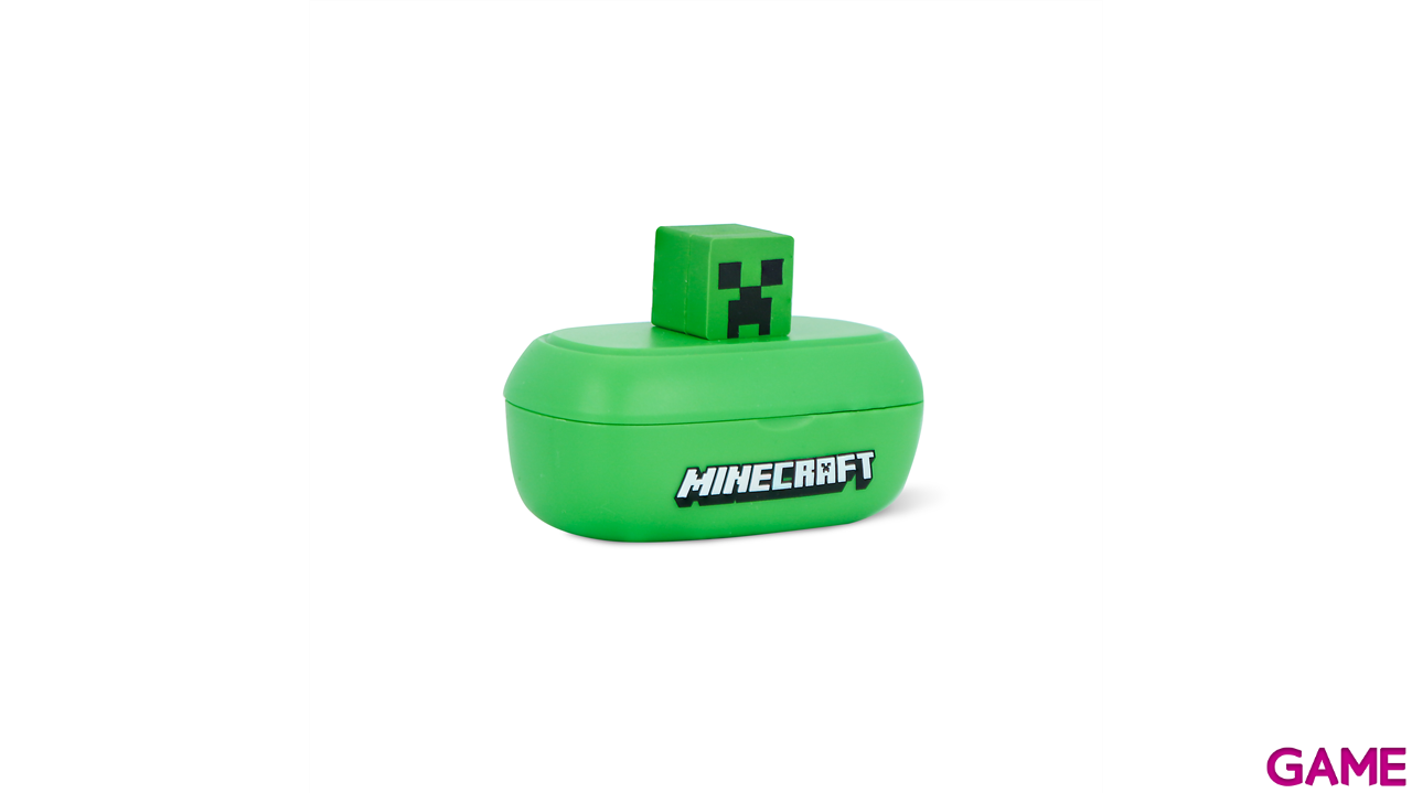 Earbuds inalabricos Bluetooth Minecraft con figura 3D-4