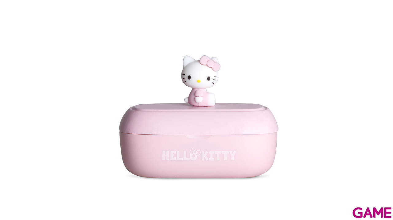 Earbuds inalabricos Bluetooth Hello Kitty con figura 3D-1