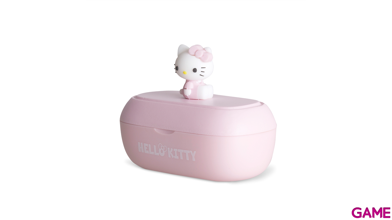 Earbuds inalabricos Bluetooth Hello Kitty con figura 3D-2