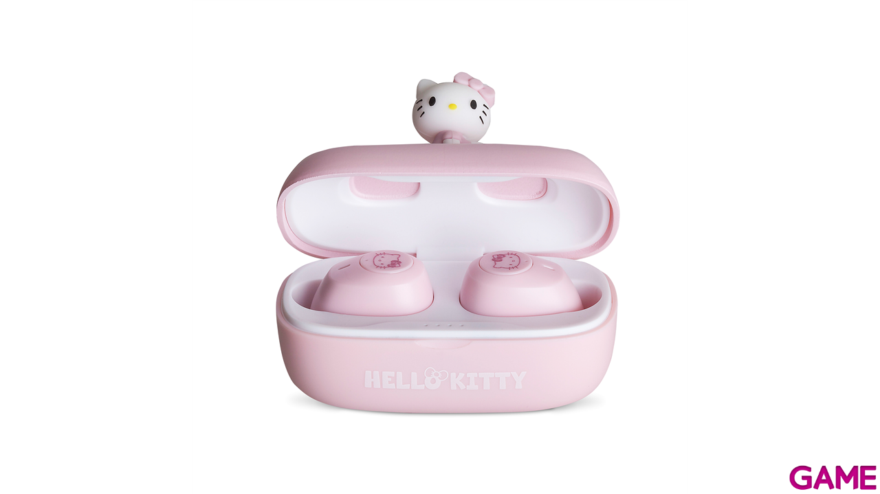 Earbuds inalabricos Bluetooth Hello Kitty con figura 3D-5