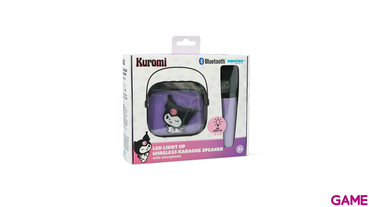 Altavoz LED con microfono Kuromi Karaoke-10