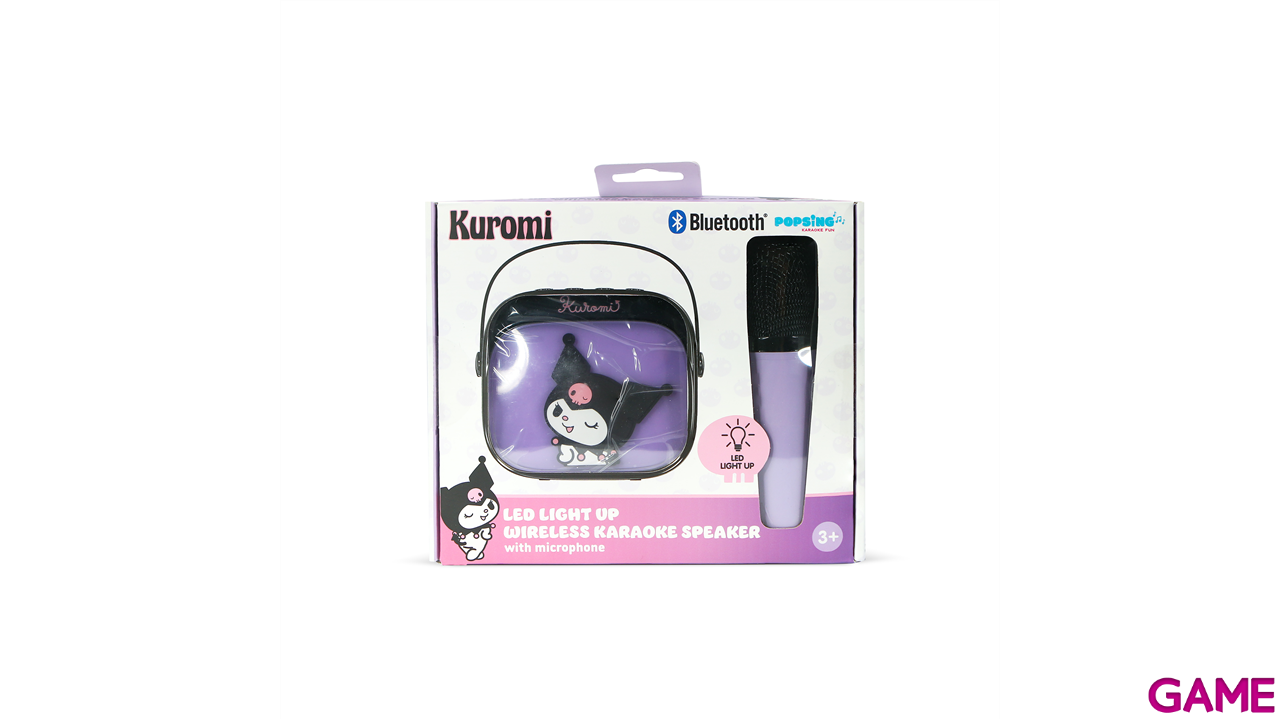 Altavoz LED con microfono Kuromi Karaoke-3