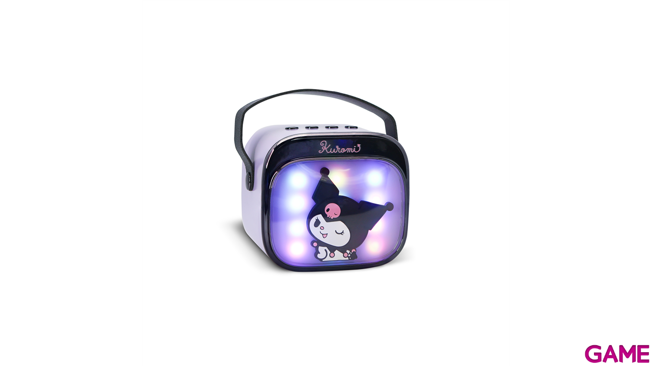 Altavoz LED con microfono Kuromi Karaoke-4