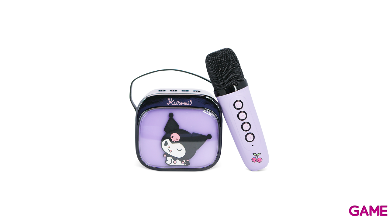 Altavoz LED con microfono Kuromi Karaoke-5